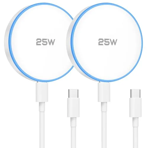 TNDAJI 25W Magnetic Wireless Charger (2-Pack)